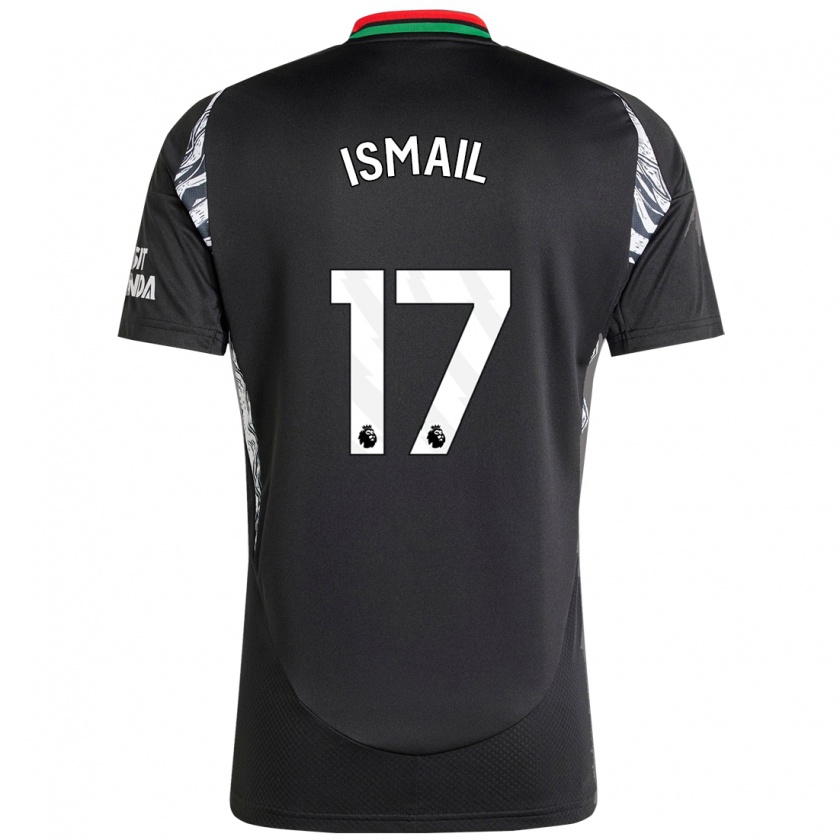 Kandiny Hombre Camiseta Cam'ron Ismail #17 Negro 2ª Equipación 2024/25 La Camisa Chile