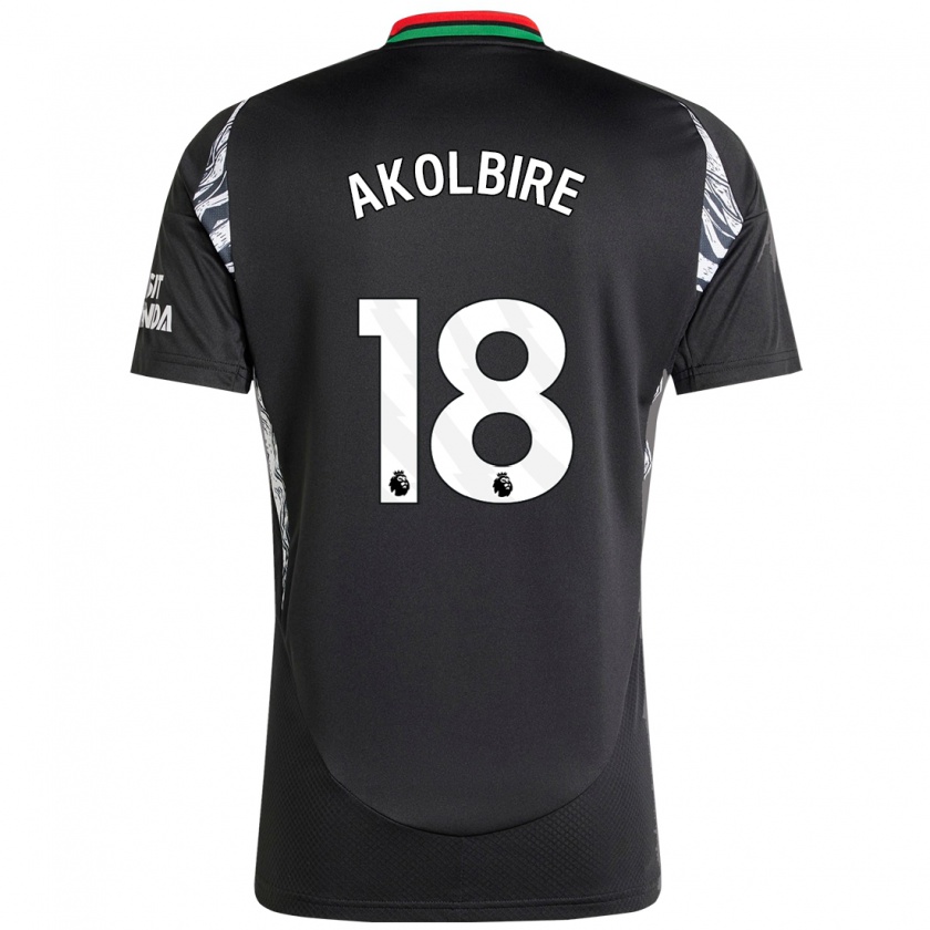 Kandiny Hombre Camiseta Bless Akolbire #18 Negro 2ª Equipación 2024/25 La Camisa Chile