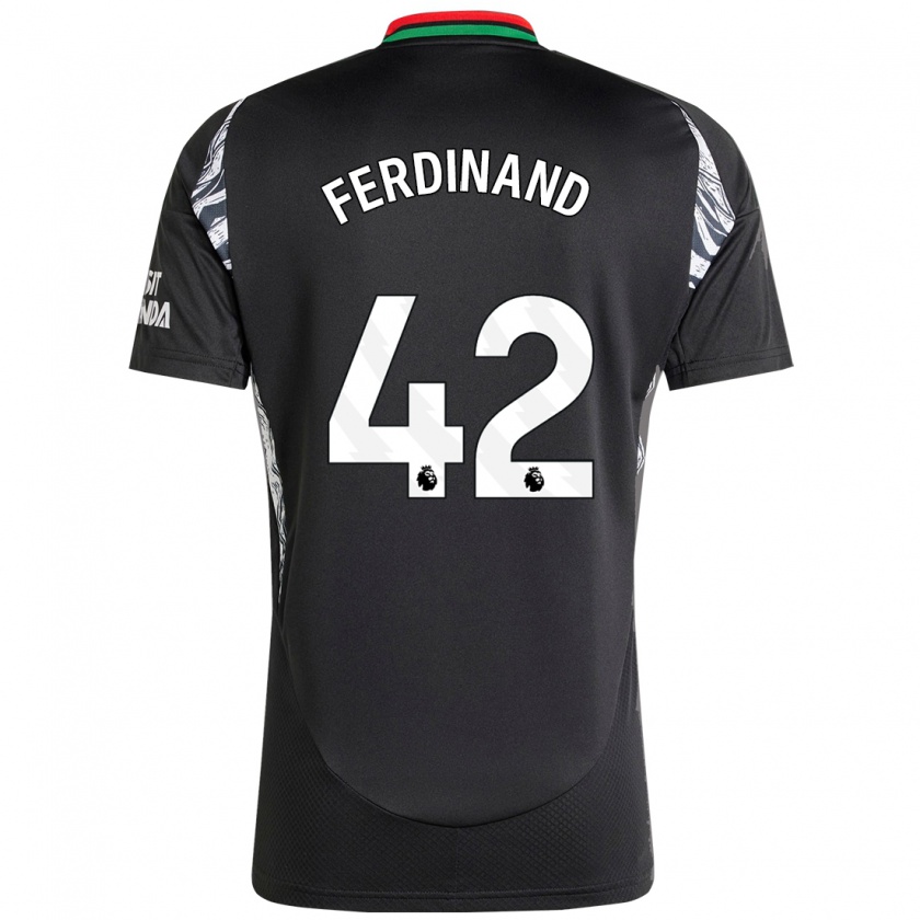 Kandiny Hombre Camiseta Seb Ferdinand #42 Negro 2ª Equipación 2024/25 La Camisa Chile