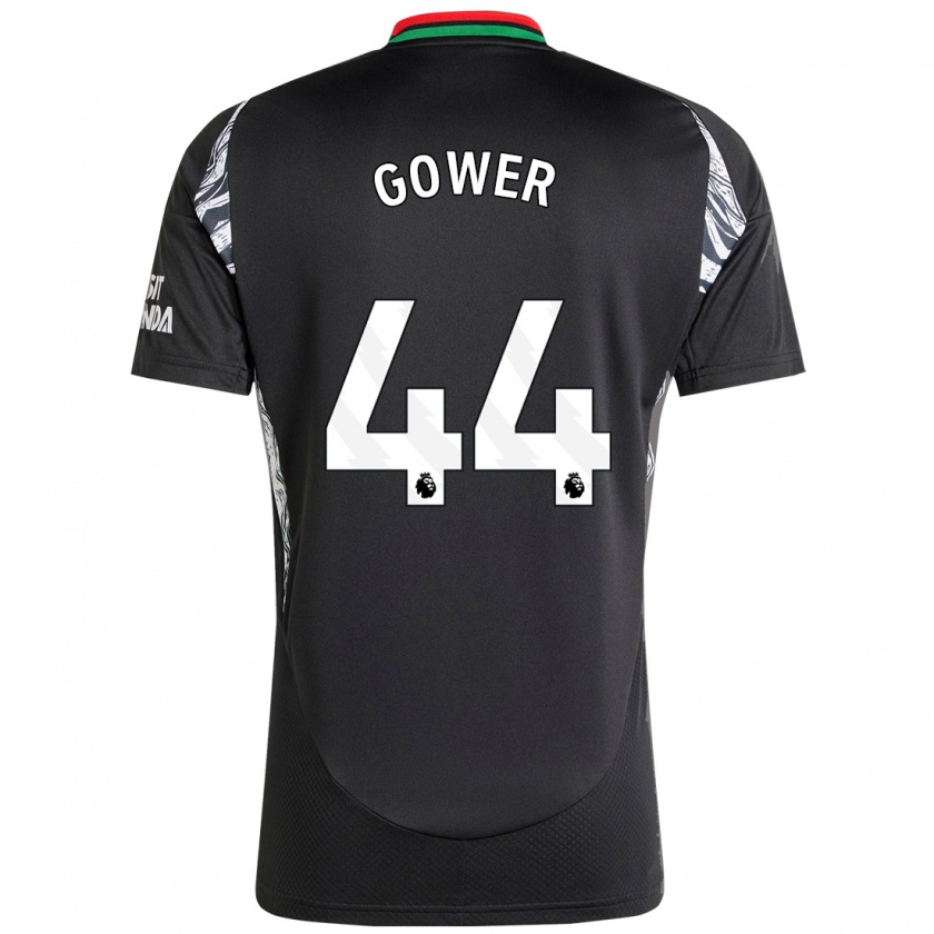 Kandiny Hombre Camiseta Jimi Gower #44 Negro 2ª Equipación 2024/25 La Camisa Chile