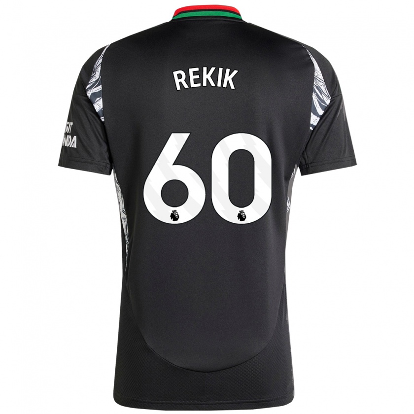 Kandiny Hombre Camiseta Omar Rekik #60 Negro 2ª Equipación 2024/25 La Camisa Chile