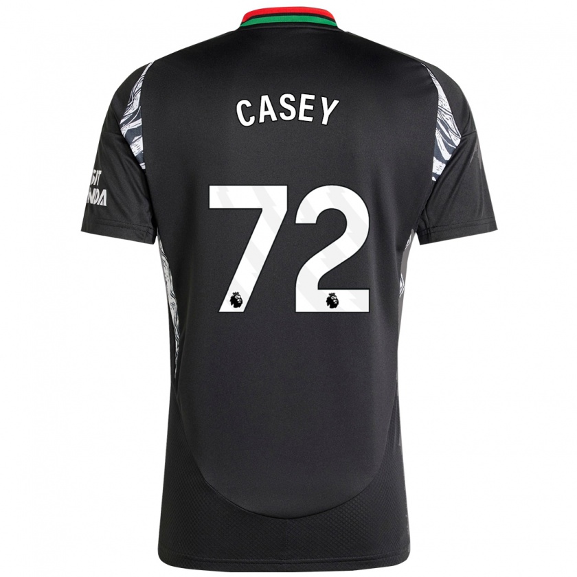 Kandiny Hombre Camiseta Dan Casey #72 Negro 2ª Equipación 2024/25 La Camisa Chile