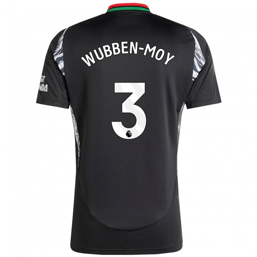 Kandiny Hombre Camiseta Lotte Wubben-Moy #3 Negro 2ª Equipación 2024/25 La Camisa Chile