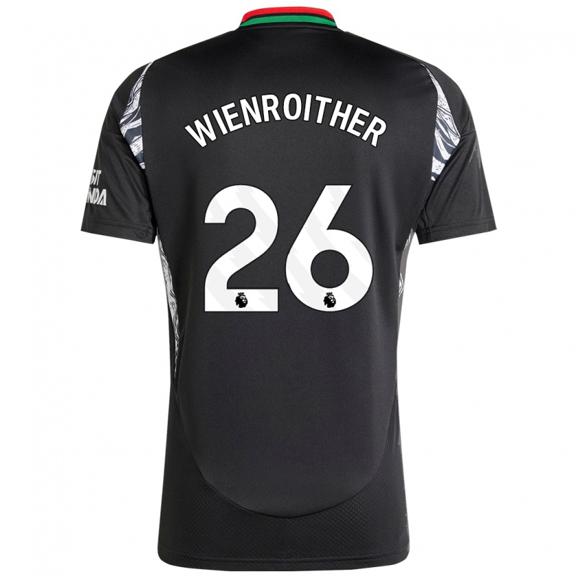 Kandiny Hombre Camiseta Laura Wienroither #26 Negro 2ª Equipación 2024/25 La Camisa Chile