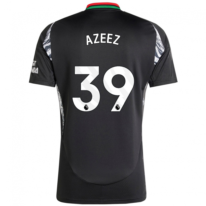 Kandiny Hombre Camiseta Miguel Azeez #39 Negro 2ª Equipación 2024/25 La Camisa Chile