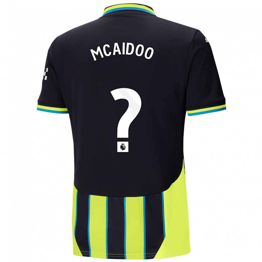 Kandiny Hombre Camiseta Ryan Mcaidoo #0 Azul Amarillo 2ª Equipación 2024/25 La Camisa Chile