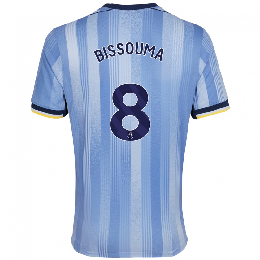 Kandiny Hombre Camiseta Yves Bissouma #8 Azul Claro 2ª Equipación 2024/25 La Camisa Chile