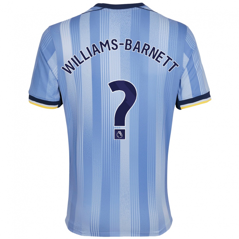 Kandiny Hombre Camiseta Lucá Williams-Barnett #0 Azul Claro 2ª Equipación 2024/25 La Camisa Chile