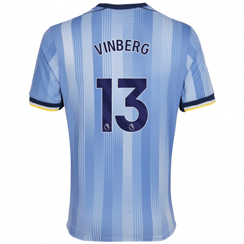 Kandiny Hombre Camiseta Matilda Vinberg #13 Azul Claro 2ª Equipación 2024/25 La Camisa Chile