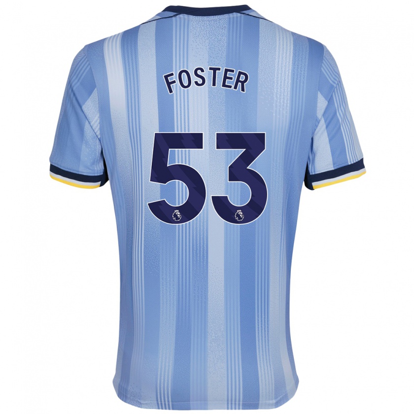 Kandiny Hombre Camiseta Brooklyn Lyons-Foster #53 Azul Claro 2ª Equipación 2024/25 La Camisa Chile