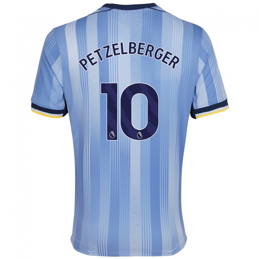 Kandiny Hombre Camiseta Ramona Petzelberger #10 Azul Claro 2ª Equipación 2024/25 La Camisa Chile