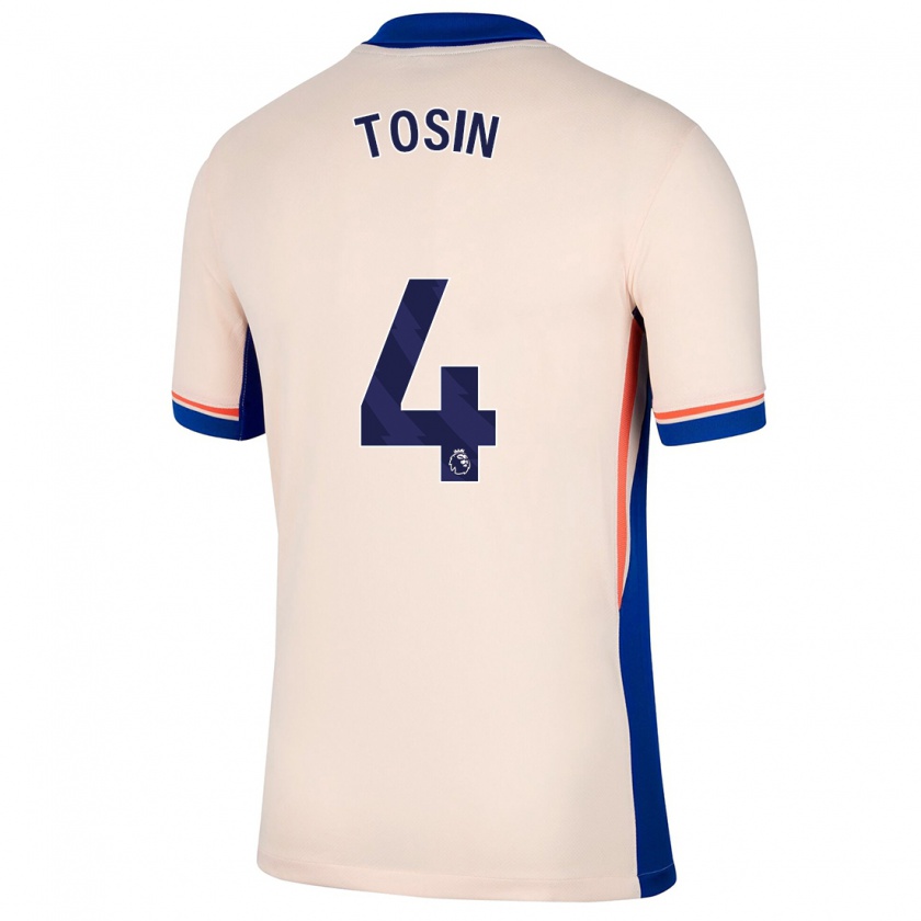 Kandiny Hombre Camiseta Tosin Adarabioyo #4 Beige Claro 2ª Equipación 2024/25 La Camisa Chile