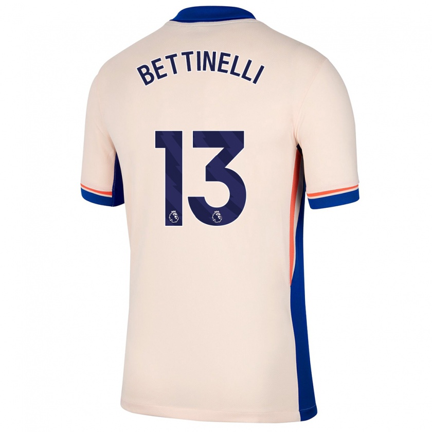 Kandiny Hombre Camiseta Marcus Bettinelli #13 Beige Claro 2ª Equipación 2024/25 La Camisa Chile