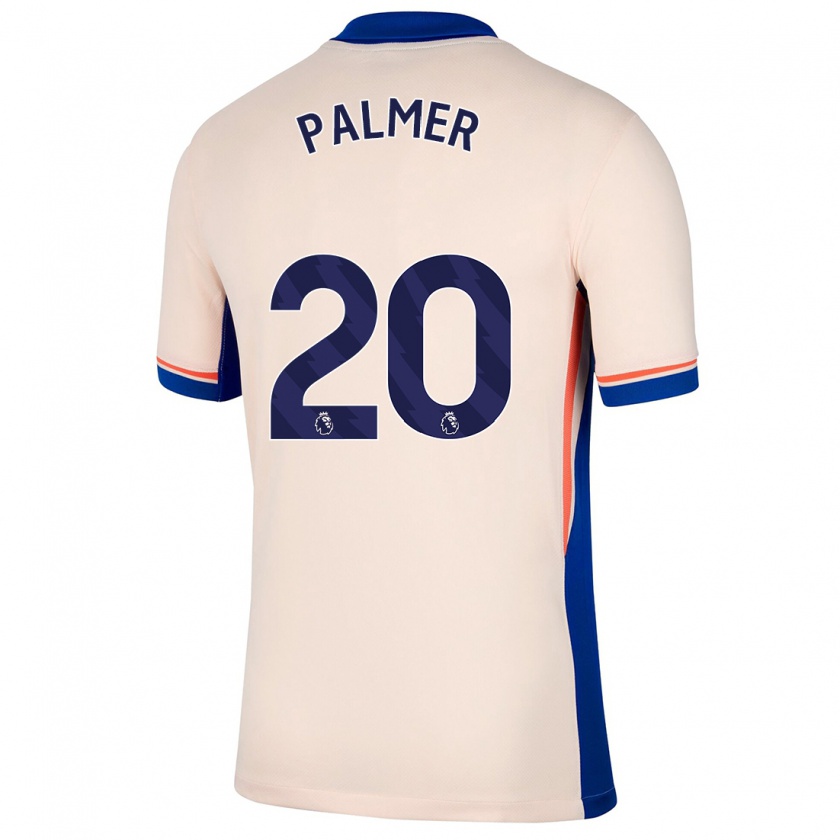 Kandiny Hombre Camiseta Cole Palmer #20 Beige Claro 2ª Equipación 2024/25 La Camisa Chile