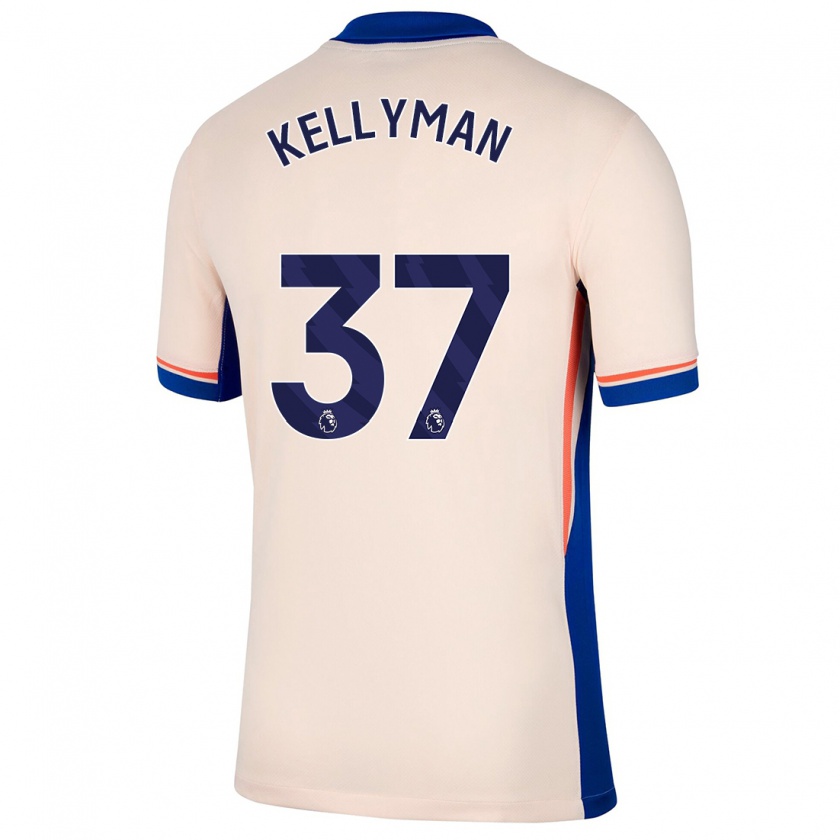 Kandiny Hombre Camiseta Omari Kellyman #37 Beige Claro 2ª Equipación 2024/25 La Camisa Chile