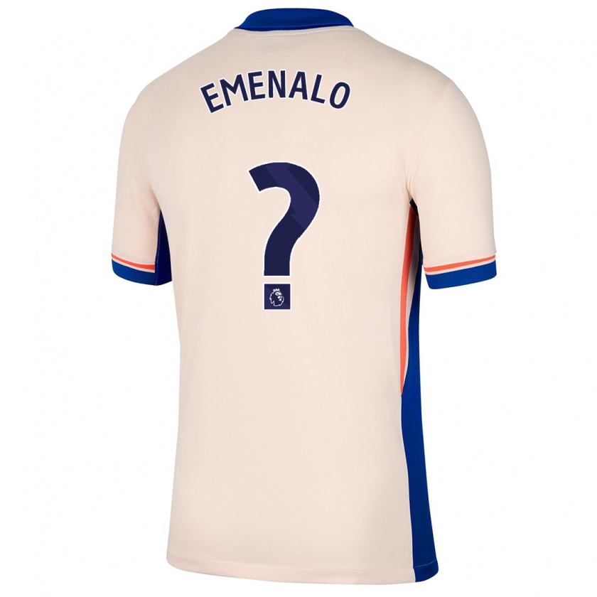 Kandiny Hombre Camiseta Landon Emenalo #0 Beige Claro 2ª Equipación 2024/25 La Camisa Chile