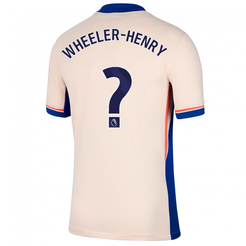 Kandiny Hombre Camiseta Joseph Wheeler-Henry #0 Beige Claro 2ª Equipación 2024/25 La Camisa Chile