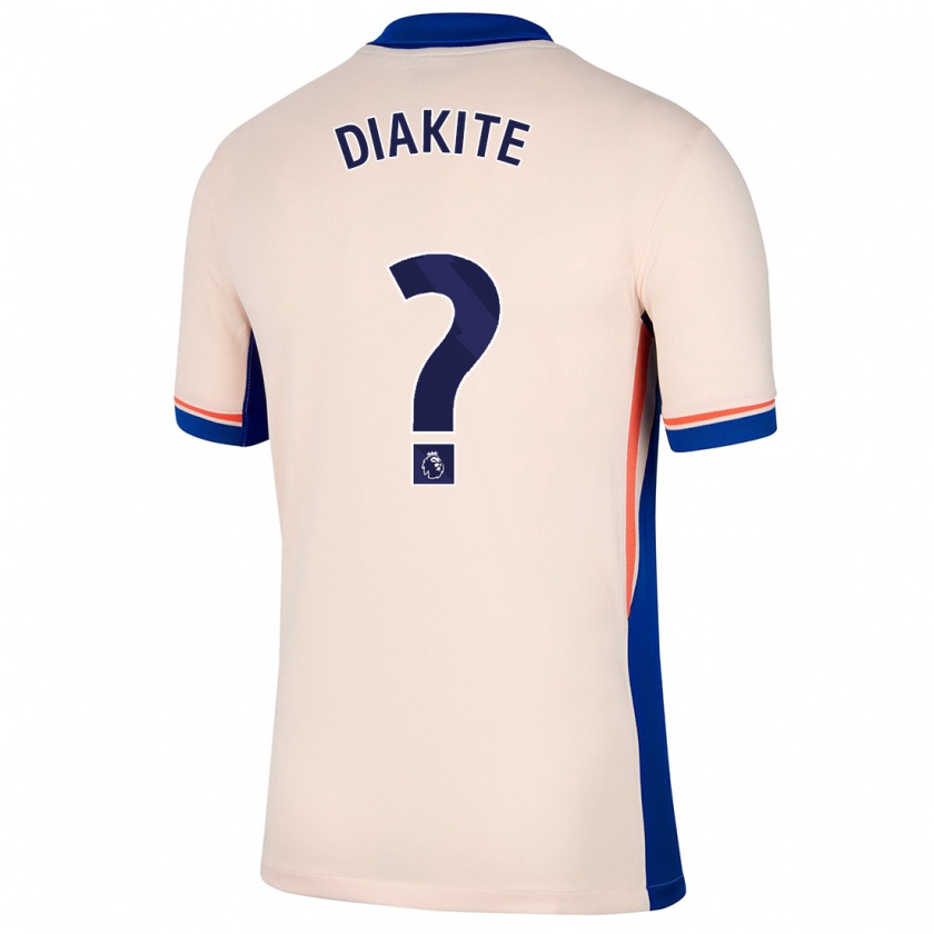 Kandiny Hombre Camiseta Calvin Diakite #0 Beige Claro 2ª Equipación 2024/25 La Camisa Chile