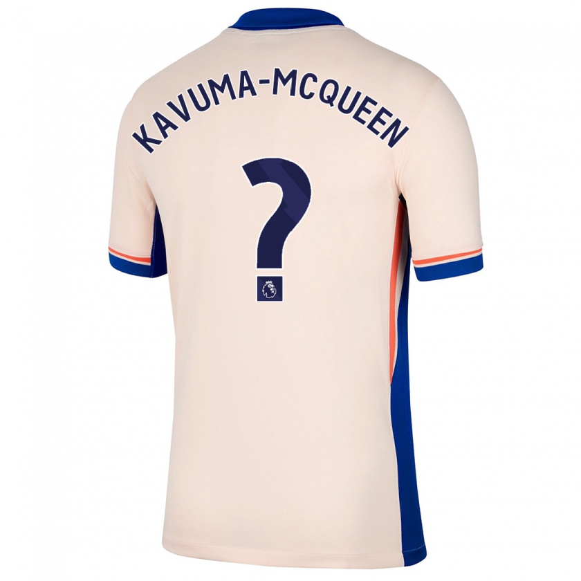 Kandiny Hombre Camiseta Ryan Kavuma-Mcqueen #0 Beige Claro 2ª Equipación 2024/25 La Camisa Chile