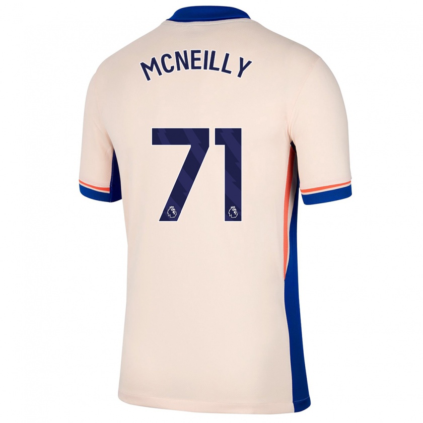 Kandiny Hombre Camiseta Donnell Mcneilly #71 Beige Claro 2ª Equipación 2024/25 La Camisa Chile