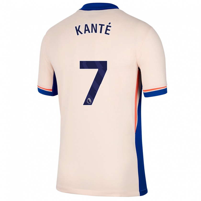 Kandiny Hombre Camiseta N'golo Kante #7 Beige Claro 2ª Equipación 2024/25 La Camisa Chile