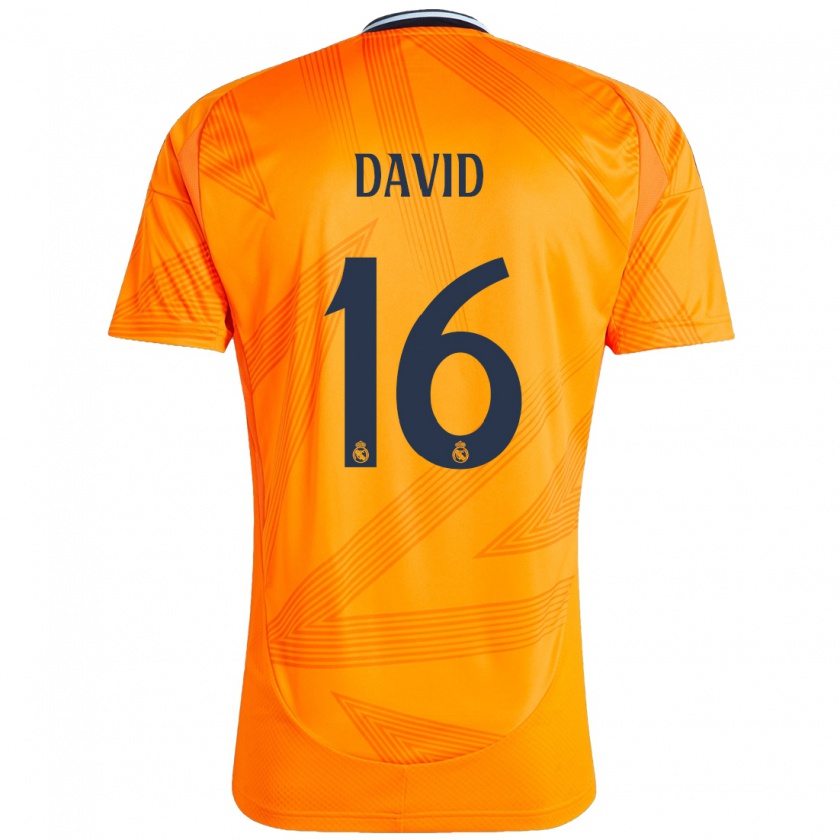 Kandiny Hombre Camiseta Antonio David #16 Naranja 2ª Equipación 2024/25 La Camisa Chile