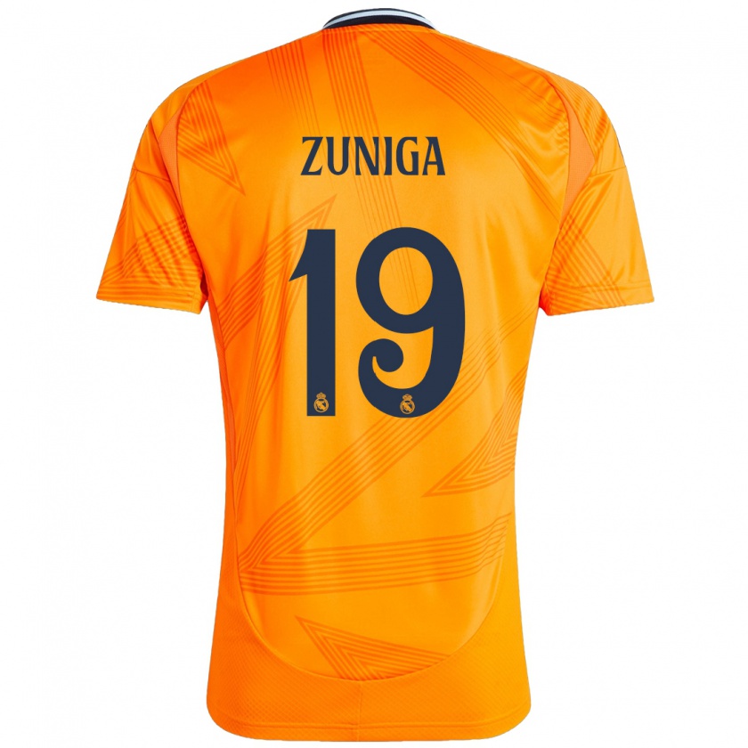 Kandiny Hombre Camiseta Loren Zúñiga #19 Naranja 2ª Equipación 2024/25 La Camisa Chile