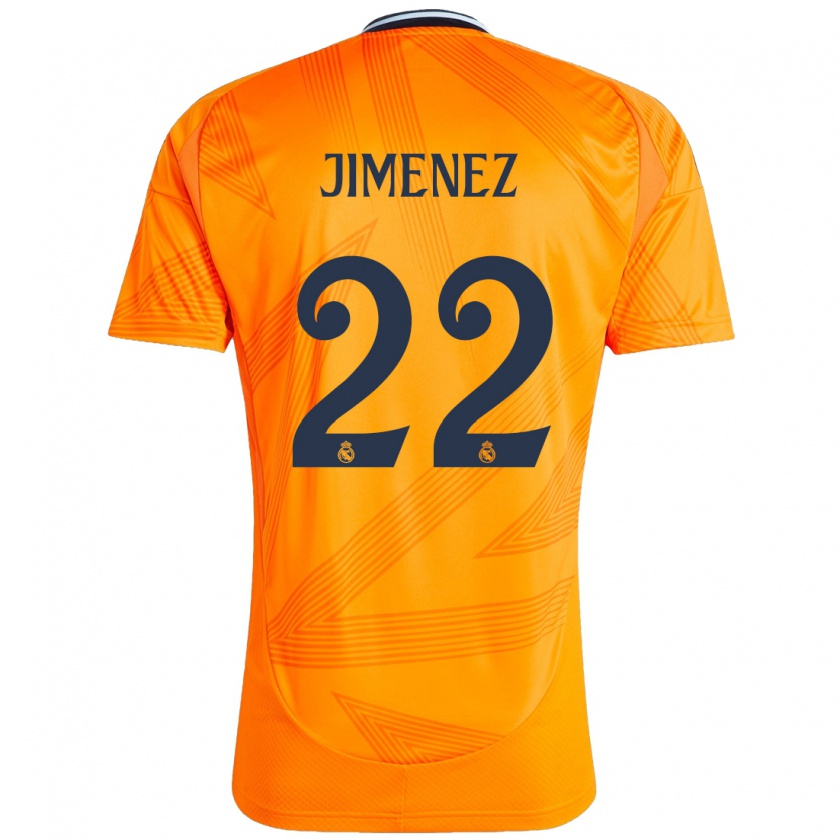 Kandiny Hombre Camiseta David Jiménez #22 Naranja 2ª Equipación 2024/25 La Camisa Chile