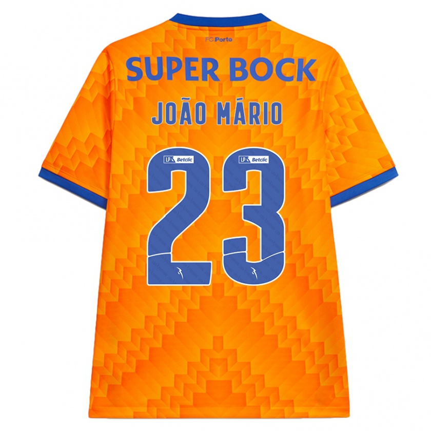 Kandiny Hombre Camiseta João Mário #23 Naranja 2ª Equipación 2024/25 La Camisa Chile