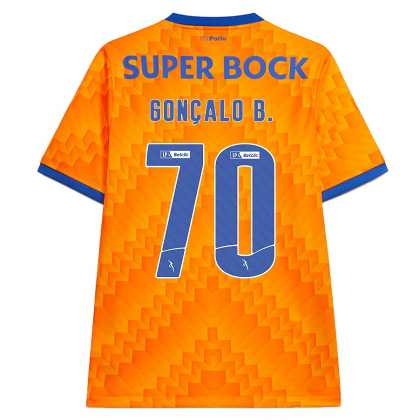 Kandiny Hombre Camiseta Gonçalo Borges #70 Naranja 2ª Equipación 2024/25 La Camisa Chile