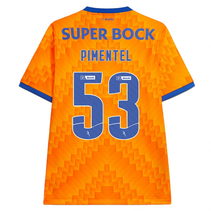 Kandiny Hombre Camiseta Eric Pimentel #53 Naranja 2ª Equipación 2024/25 La Camisa Chile