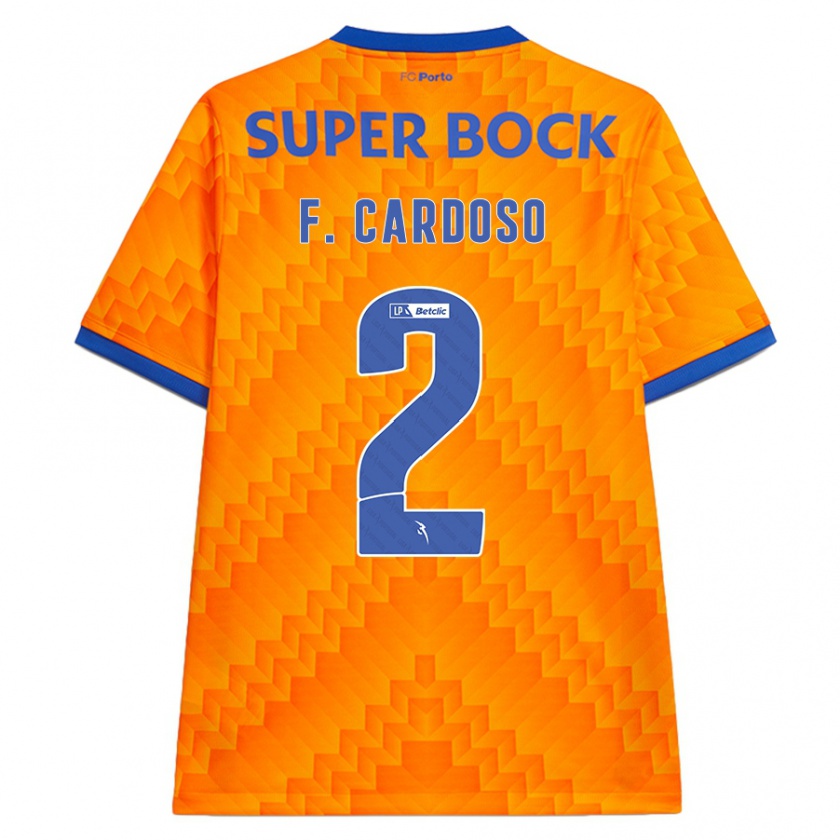 Kandiny Hombre Camiseta Fábio Cardoso #2 Naranja 2ª Equipación 2024/25 La Camisa Chile