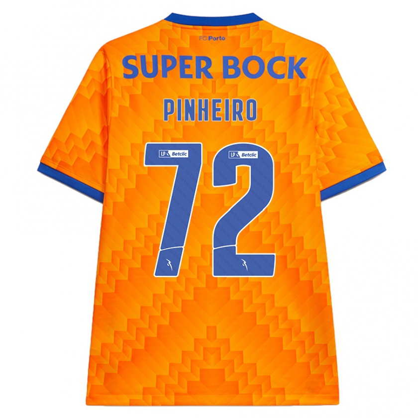 Kandiny Hombre Camiseta Rodrigo Pinheiro #72 Naranja 2ª Equipación 2024/25 La Camisa Chile