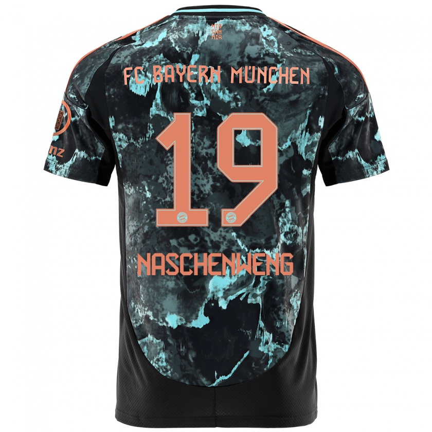 Kandiny Hombre Camiseta Katharina Naschenweng #19 Negro 2ª Equipación 2024/25 La Camisa Chile