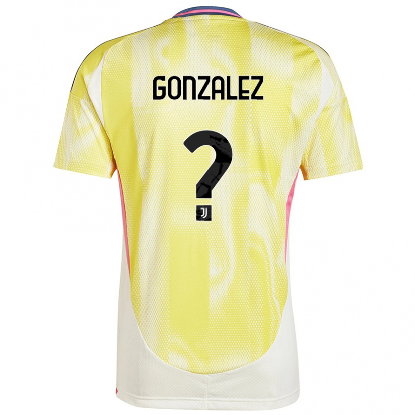 Kandiny Hombre Camiseta Facundo González #0 Amarillo Solar 2ª Equipación 2024/25 La Camisa Chile