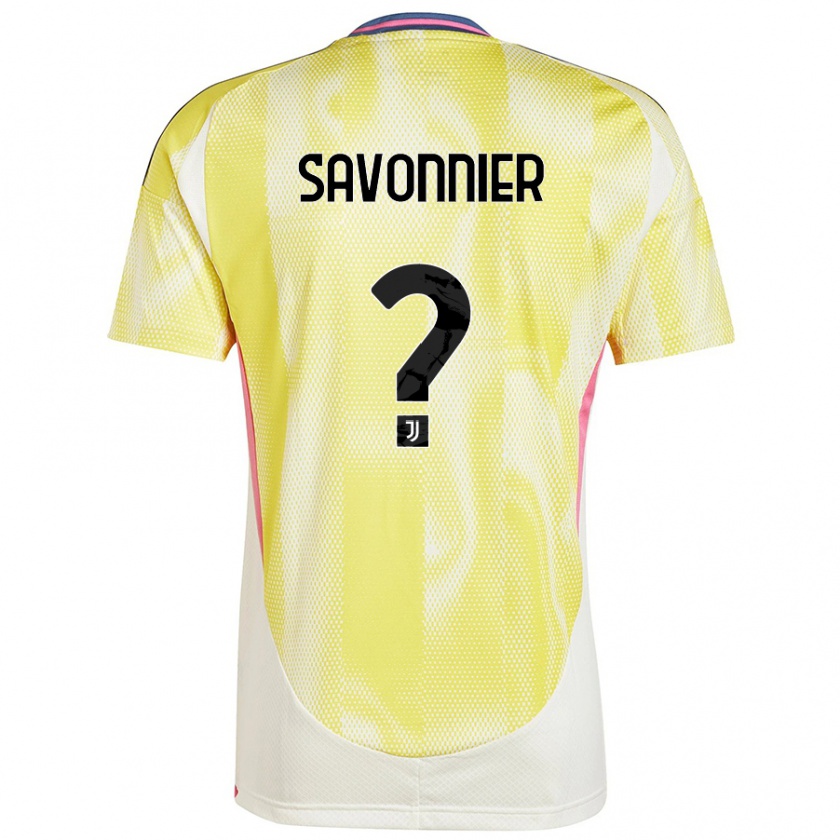 Kandiny Hombre Camiseta Nelson Savonnier #0 Amarillo Solar 2ª Equipación 2024/25 La Camisa Chile