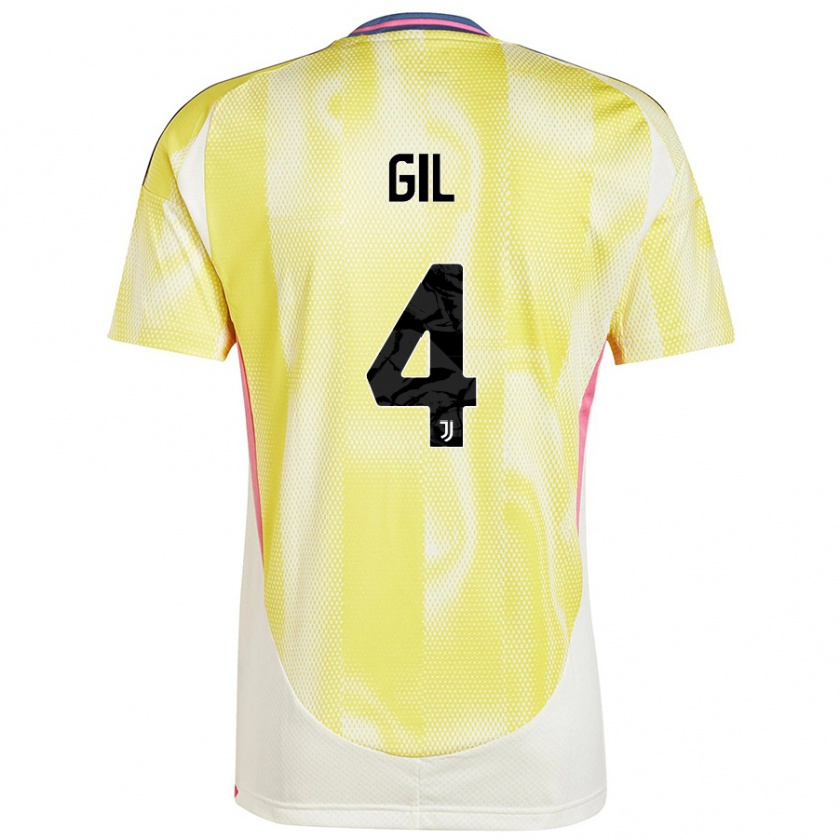 Kandiny Hombre Camiseta Javier Gil #4 Amarillo Solar 2ª Equipación 2024/25 La Camisa Chile