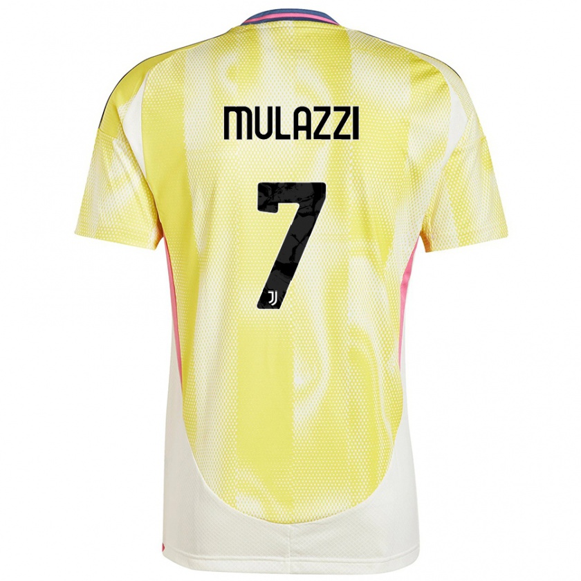 Kandiny Hombre Camiseta Gabriele Mulazzi #7 Amarillo Solar 2ª Equipación 2024/25 La Camisa Chile