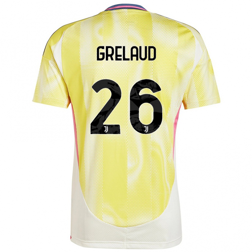 Kandiny Hombre Camiseta Josue Grelaud #26 Amarillo Solar 2ª Equipación 2024/25 La Camisa Chile