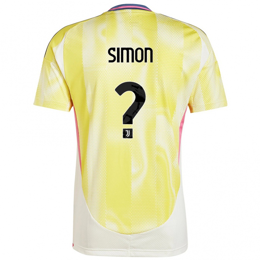 Kandiny Hombre Camiseta Bénédicte Simon #0 Amarillo Solar 2ª Equipación 2024/25 La Camisa Chile