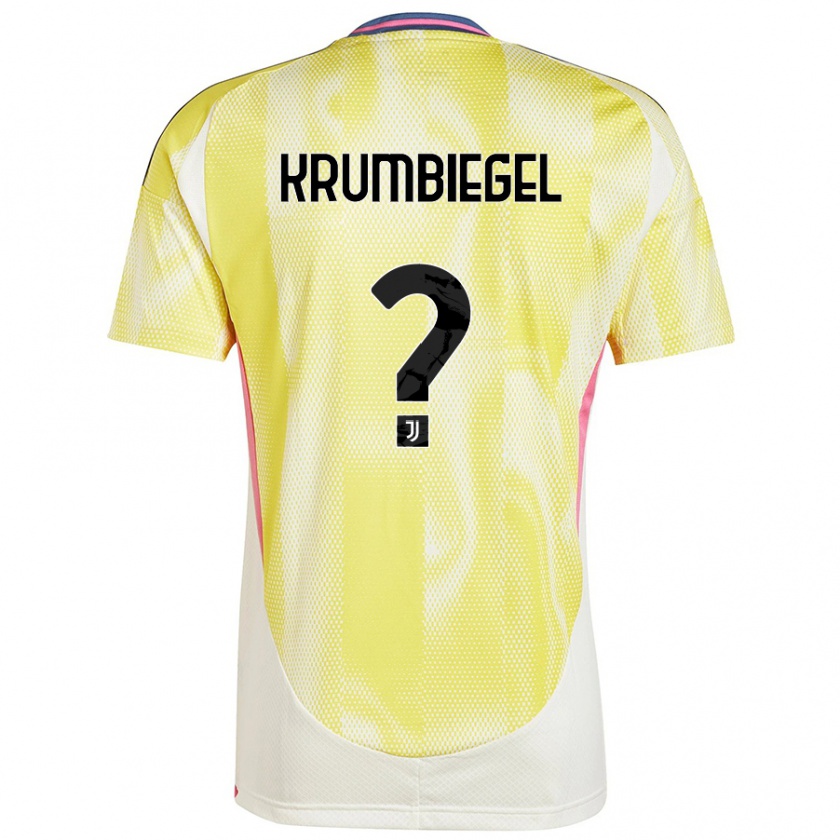 Kandiny Hombre Camiseta Paulina Krumbiegel #0 Amarillo Solar 2ª Equipación 2024/25 La Camisa Chile