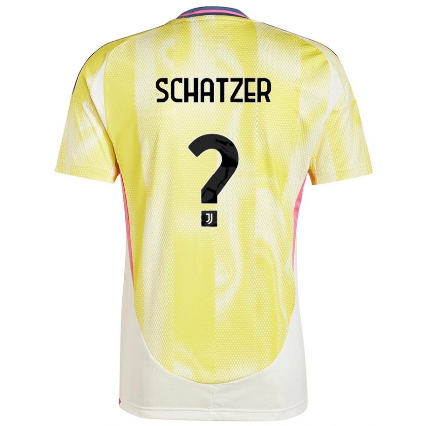 Kandiny Hombre Camiseta Eva Schatzer #0 Amarillo Solar 2ª Equipación 2024/25 La Camisa Chile