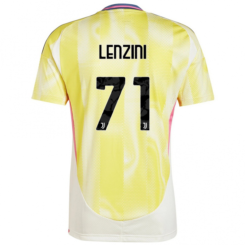 Kandiny Hombre Camiseta Martina Lenzini #71 Amarillo Solar 2ª Equipación 2024/25 La Camisa Chile