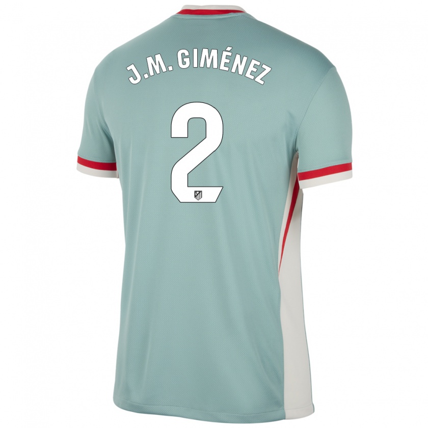 Kandiny Hombre Camiseta José María Giménez #2 Beige Claro Azul 2ª Equipación 2024/25 La Camisa Chile