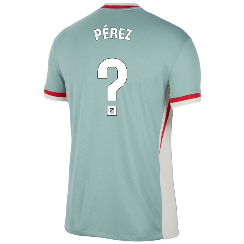 Kandiny Hombre Camiseta Aitor Pérez #0 Beige Claro Azul 2ª Equipación 2024/25 La Camisa Chile