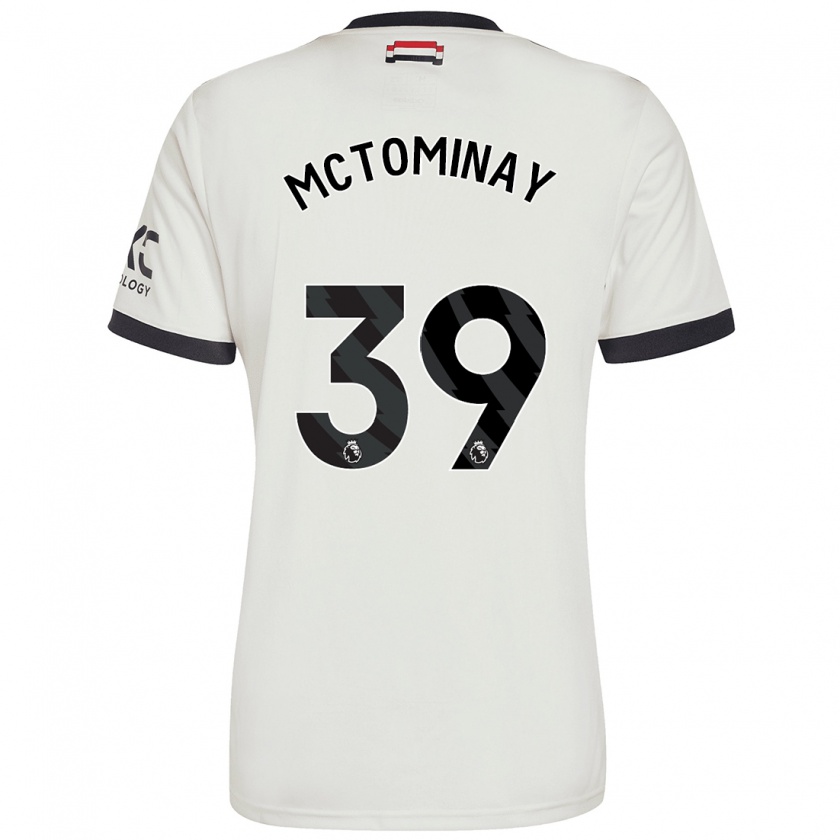 Kandiny Hombre Camiseta Scott Mctominay #39 Blanquecino Equipación Tercera 2024/25 La Camisa Chile