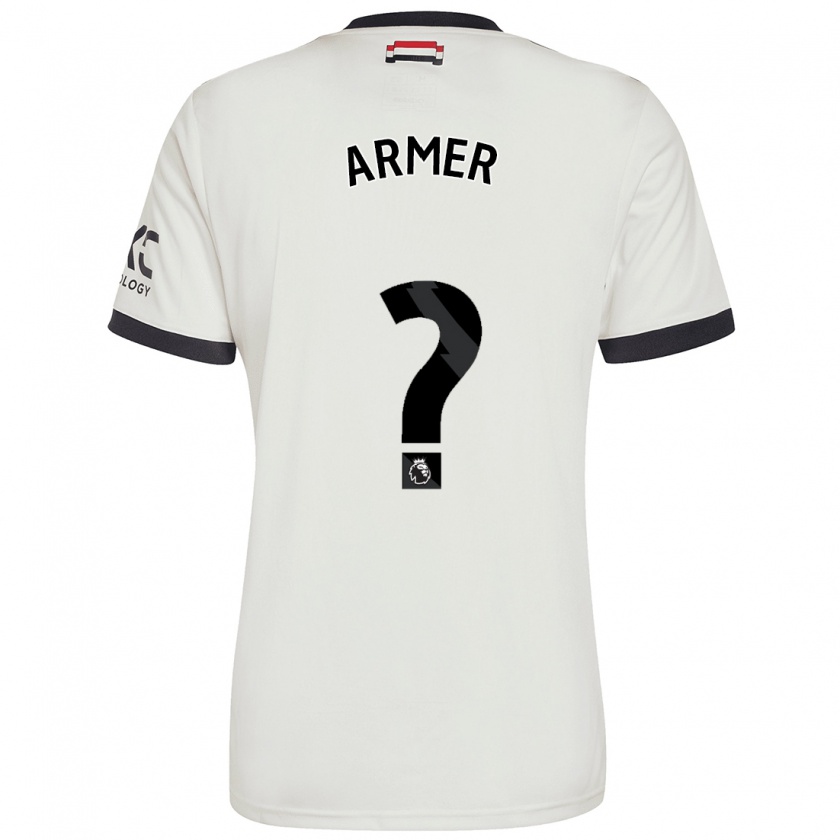 Kandiny Hombre Camiseta Daniel Armer #0 Blanquecino Equipación Tercera 2024/25 La Camisa Chile