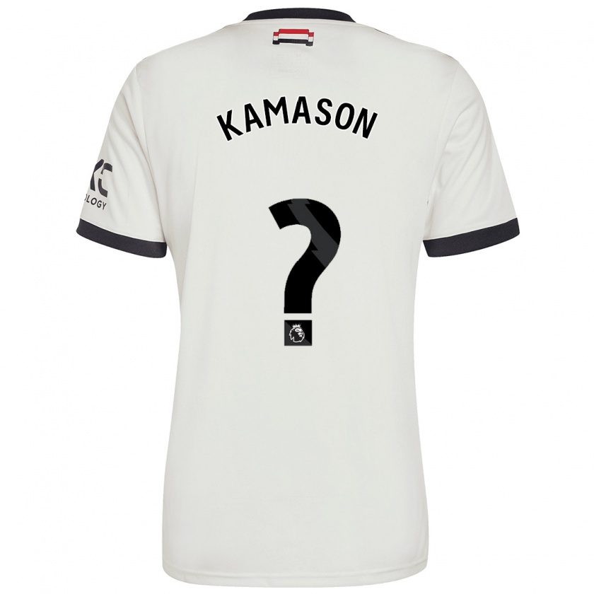 Kandiny Hombre Camiseta Jaydan Kamason #0 Blanquecino Equipación Tercera 2024/25 La Camisa Chile