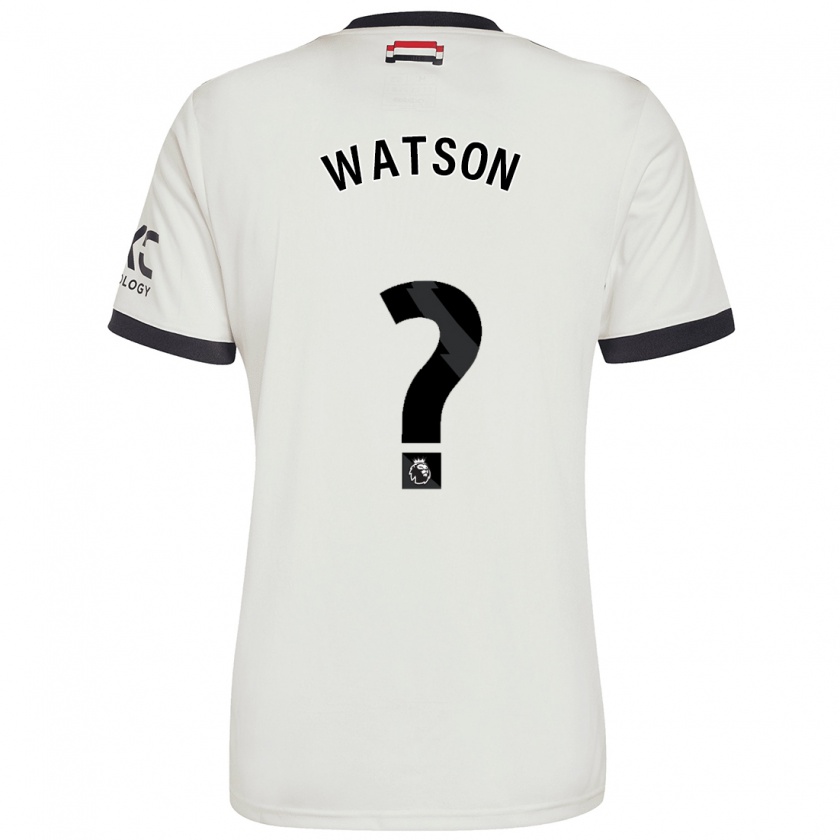 Kandiny Hombre Camiseta Jacob Watson #0 Blanquecino Equipación Tercera 2024/25 La Camisa Chile