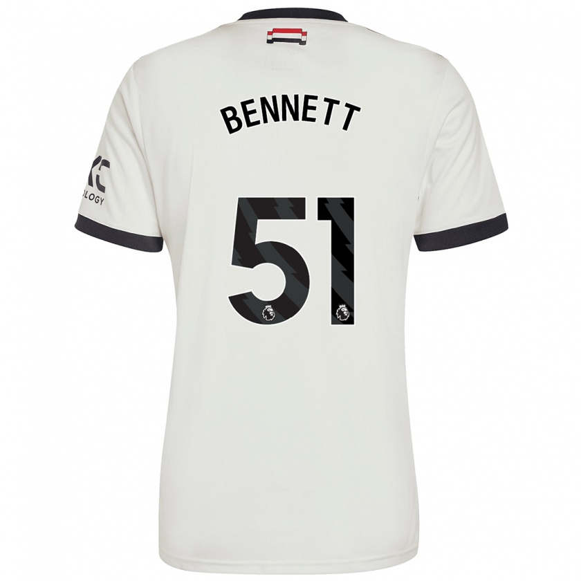 Kandiny Hombre Camiseta Rhys Bennett #51 Blanquecino Equipación Tercera 2024/25 La Camisa Chile